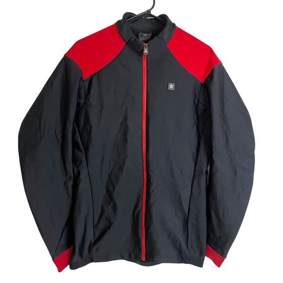 Siroko J1 Montoso Cycling Jacket Mens Size 2XL Black Red Outdoors Full Zip - Picture 1 of 9